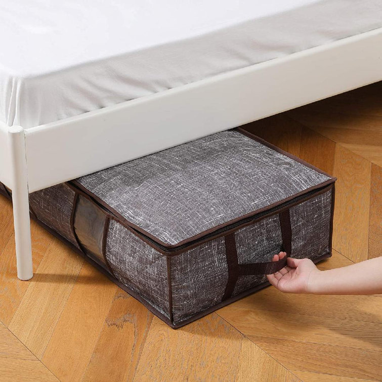 Gracie Oaks Fabric Underbed Storage Set Wayfair